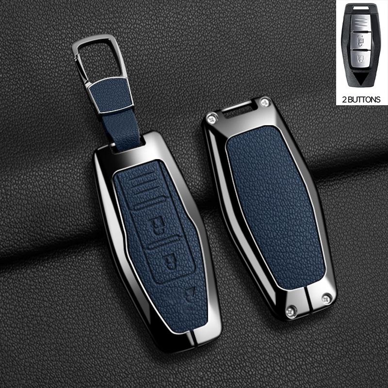 2 3 4 Buttons Auto Intelligent Key Fob Cover Case Key Ring Fit For Mitsubishi Outlander Control Smart Key Fob Mount Auto Accessories