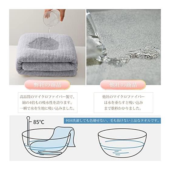 Tkone 5-Piece Bath Towel Set, 60x120cm, Highly Absorbent and Quick-Drying, Hotel Quality, Large, Durable, Plush, Instant Absorption, 5 Color
