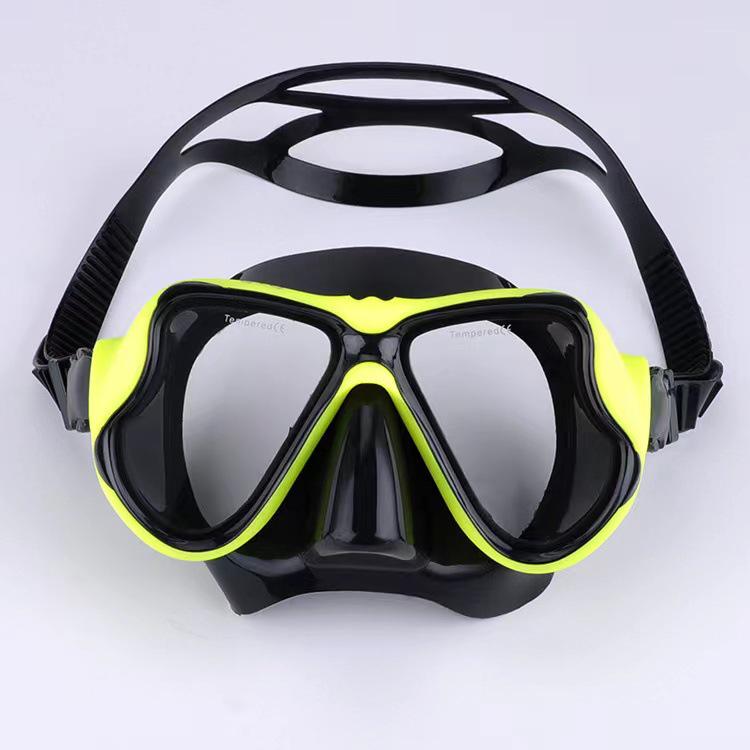 1900 Adult Snorkel Mask with Tempered Glass and Myopia-Compatible HD Anti-Fog Lens