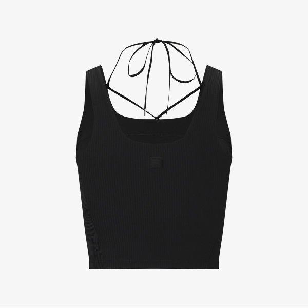 Fila Detachable Strap Ribbed Bra Top