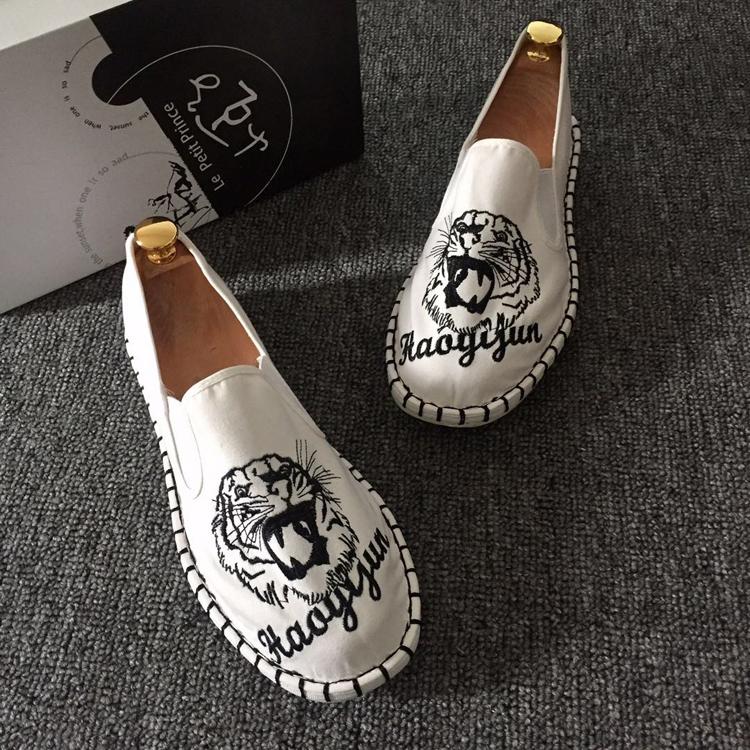 

Этнический стиль вышивка старая Пекинская ткань обувь мужская дышащая ткань обувь подошва из говяжьих сухожилий холст обувь ручной работы нескользящая обувь Doudou 42