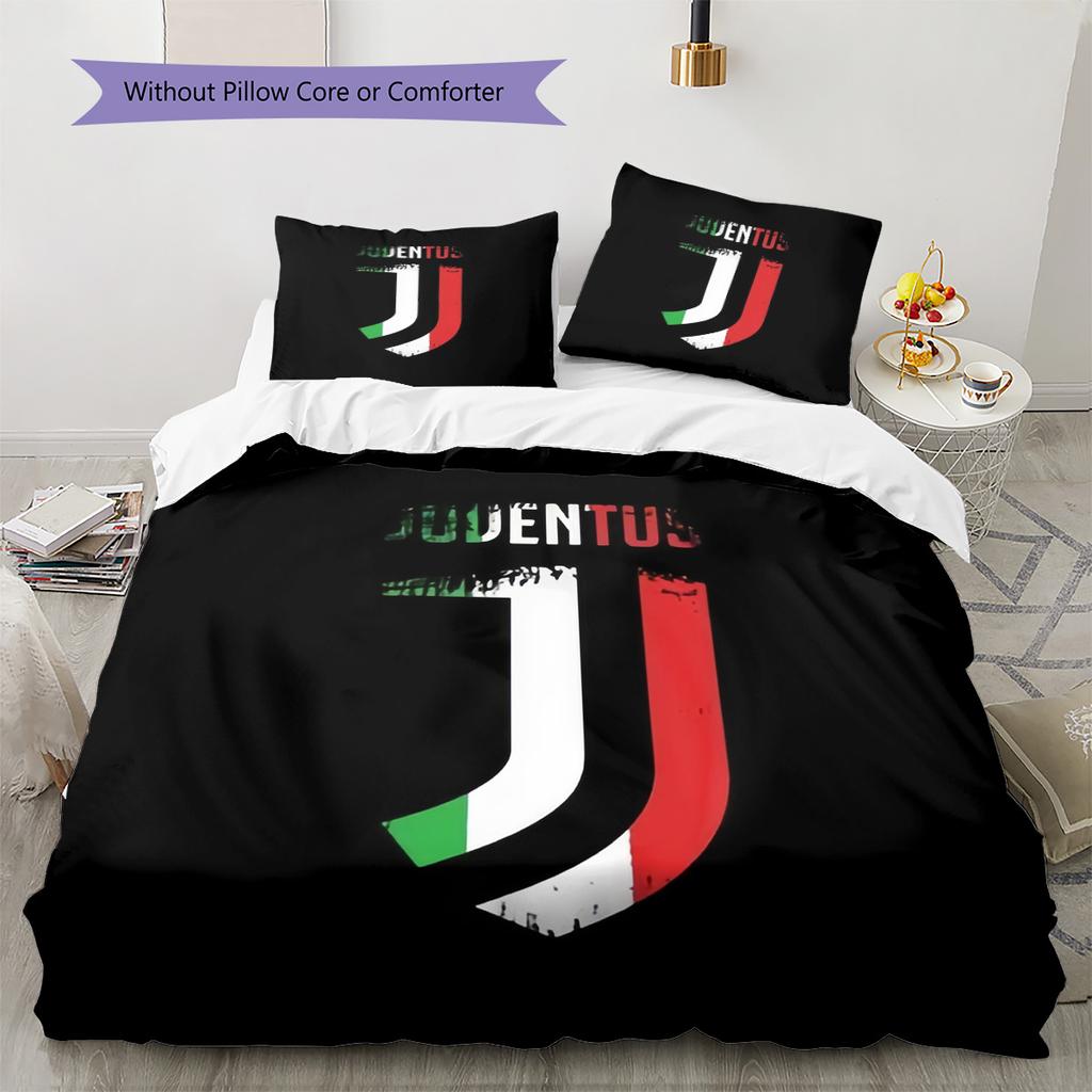 Juventus Sada povlečení Přikrývka Povlak na přikrývku Povlak na polštář Domácí dekorace Narozeninový dárek (1 * povlak na peřinu + 2 * povlak na polštář, bez jádra)