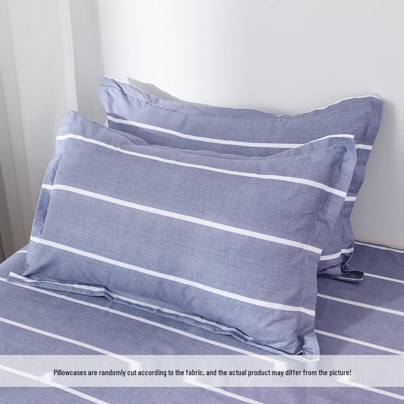 2025 Influencer Pillowcase Set - Pure Washed Cotton, Single 48×74cm, Ideal for Student Dorms, Set of Two