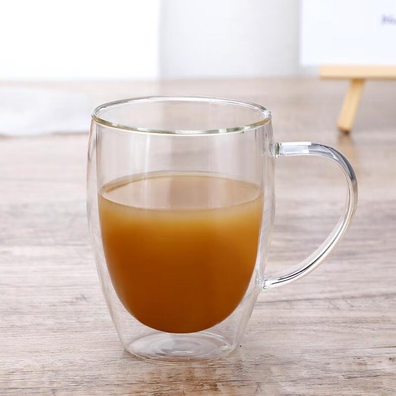 Egg-Shaped Double-Wall Borosilicate Glass Tea Cups