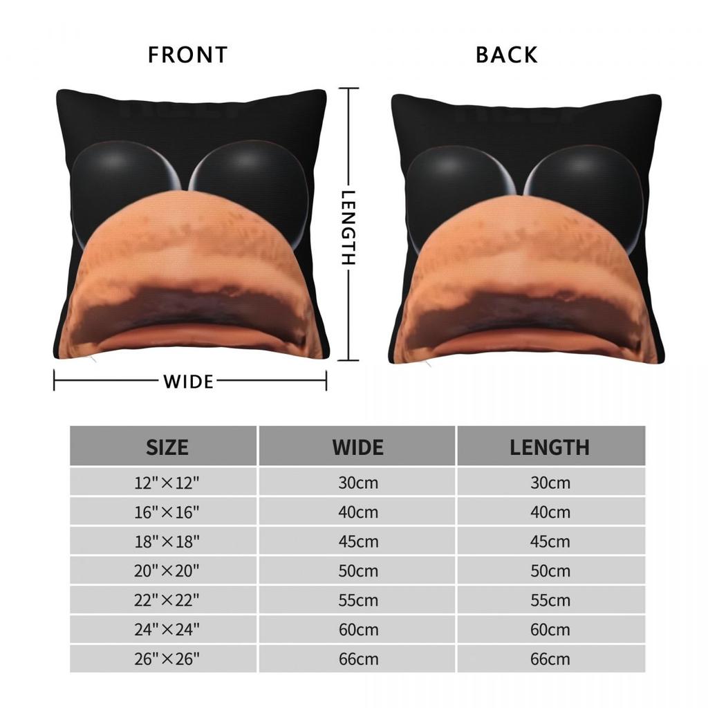 Marcus The Worm Robert Help Funny Meme Pillowcase Printed Polyester Cushion Cover Decor Pillow Case Cover Sofa Square 45X45cm