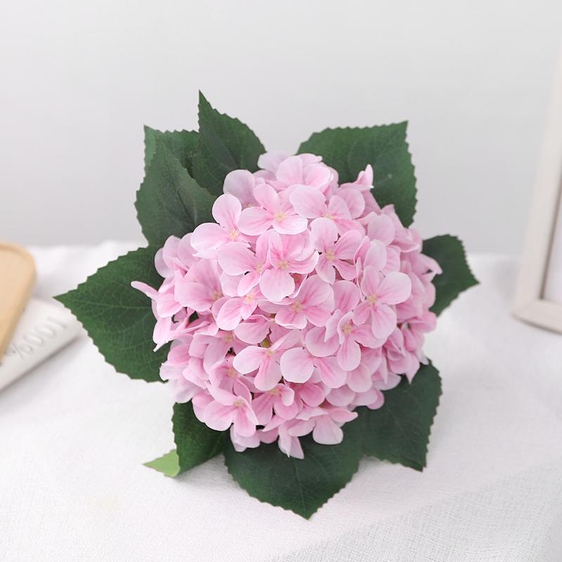 1 szt. 39 cm Biały Sztuczny Bukiet Kwiatów Hortensji do Dekoracji Domu, Pokoju, Ślubu, Dekoracja Stołu, Kompozycja Kwiatowa