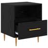 Nightstand Black 40 X 35 X 47.5 Cm Particleboard