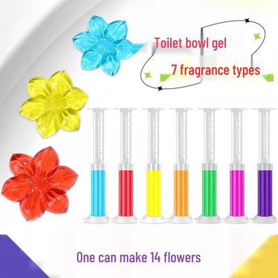 Verbessertes 14-Blumen-Toiletten-Gel - Langanhaltender Duft & Geruchsneutralisierer Reiniger