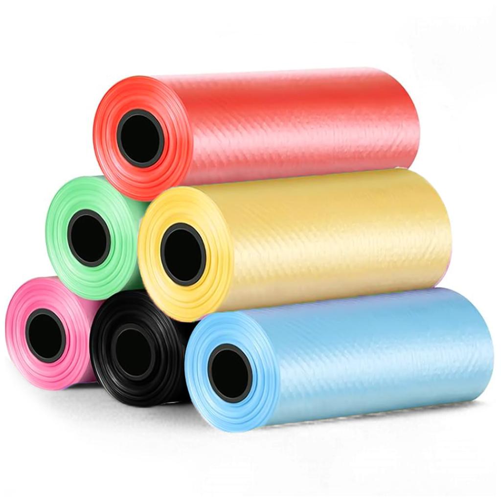Garbage Bags Small Mini Colorful Mix Colors 6 Rolls X15 Bag Set 3L [90 Pcs] Alogy