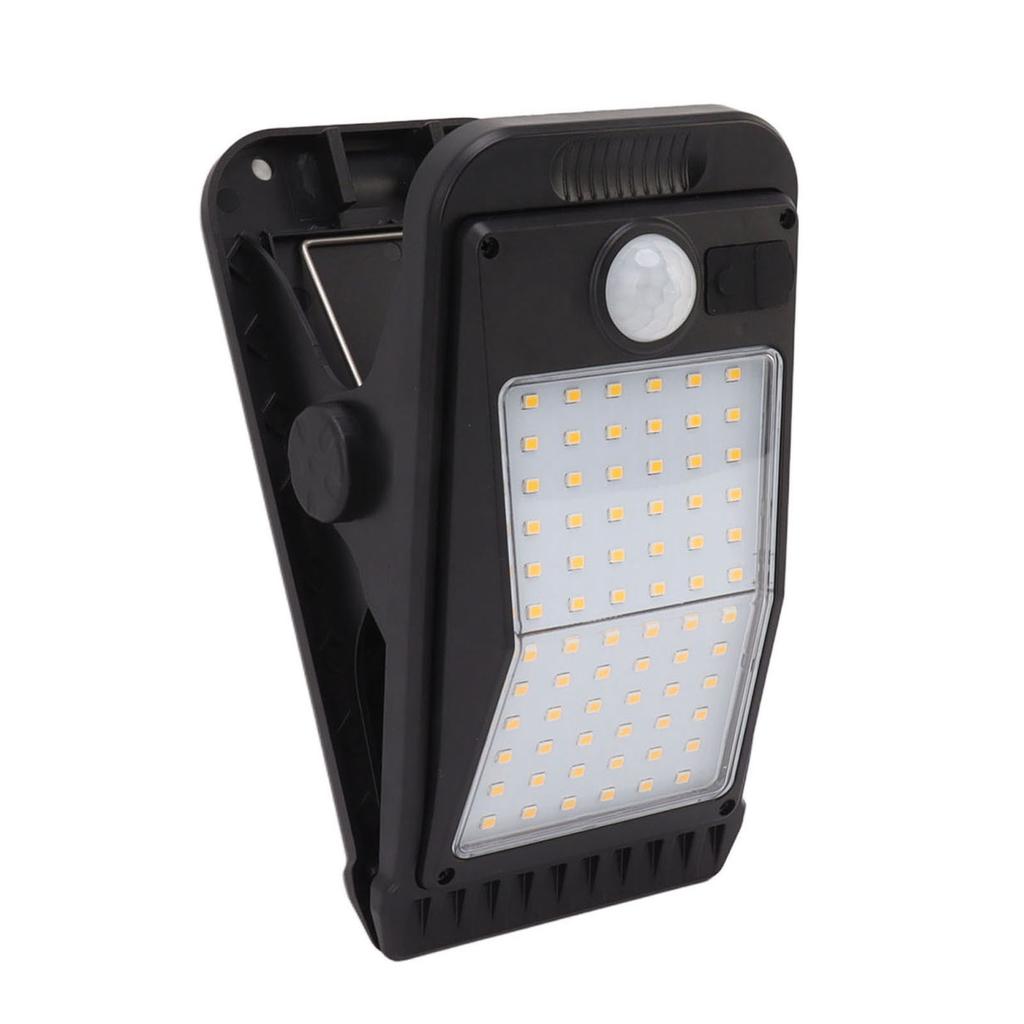 1 PC USB Solar Clip Lamp With Built in Battery USB Human Body Induction 72 Led Light for Outdoor Courtyard Garden Terrace