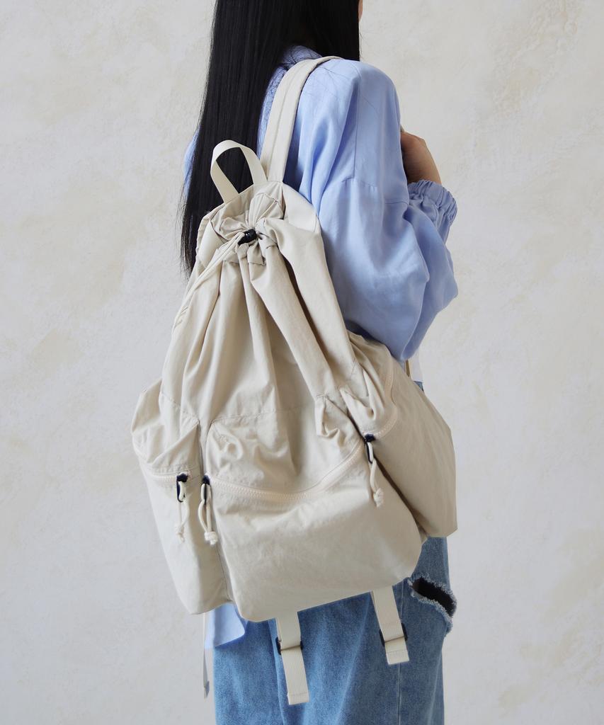 Bymoss Big String Backpack - Beige