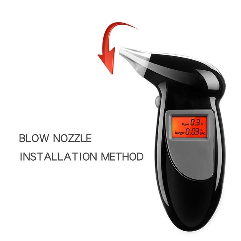 Breathalyzer Alcohol Detection Device Tester Professional Dispaly Liquid Breath Alcoholometer Digital Detector Lcd Police Alcool