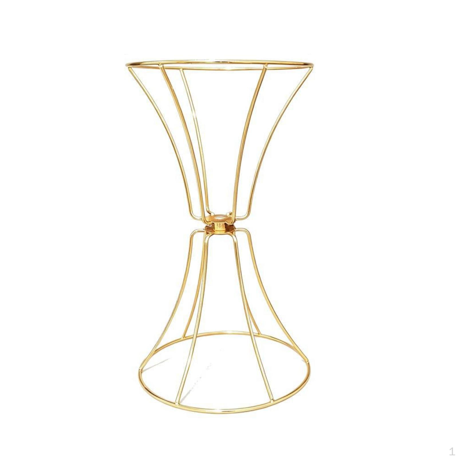 Trumpet Flower Stand OpenFrame Geometric Freestanding Floral Riser for Wedding