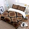 Snake Skin Pattern Design Bedding Duvet Cover Set  (1*Duvet Cover 2*Pillowcases, Without Duvet Insert)