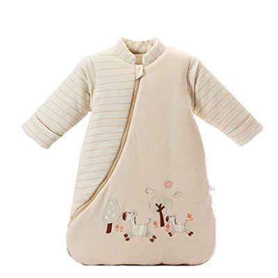 [MOMSMENU] Babyschlafsack, 100% Bio-Baumwolle, Weich, Verhindert Erkältungen im Schlaf, Geeignet für Frühling, Herbst und Winter, Alter 24-48 Monate