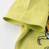 27Kids Kidsren's Clothing Kidsren's Short-Sleeved T-Shirt Summer Boys' Cartoon Dinosaur Tops Baby Pure Cotton Half-Sleeved Clothes