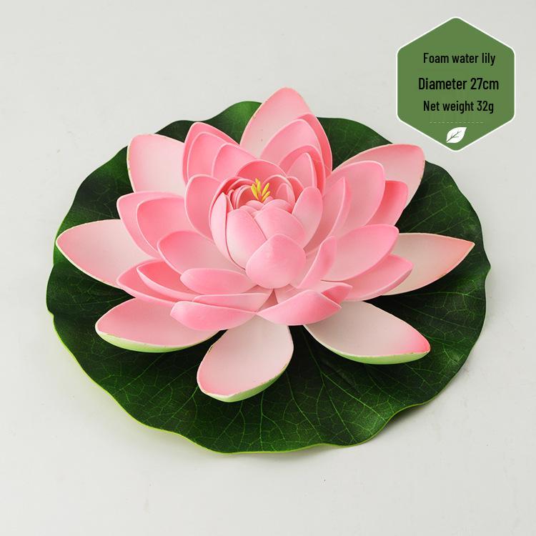 Artificial Lotus Leaf & Lotus Flower Pond Decorations for Fish Tanks & Living Rooms
