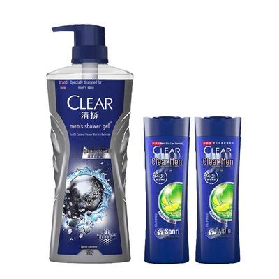 Clear Herren Tiefenreinigung Duschgel & Anti-Schuppen Shampoo Set
