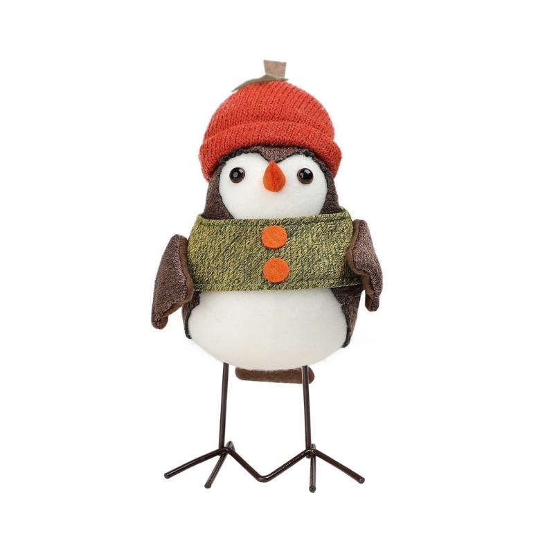 Stylish Handmade Bird Ornament Seasonal Harvest Bird Figurine Ornament Gift for Friend and Family Thanksgiving