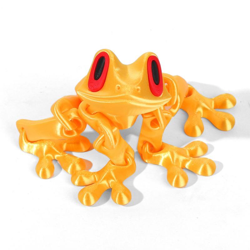 3D Printed Magnetic Tree Frog Ornament - Refrigerator Magnet & Children's Decompression Toy