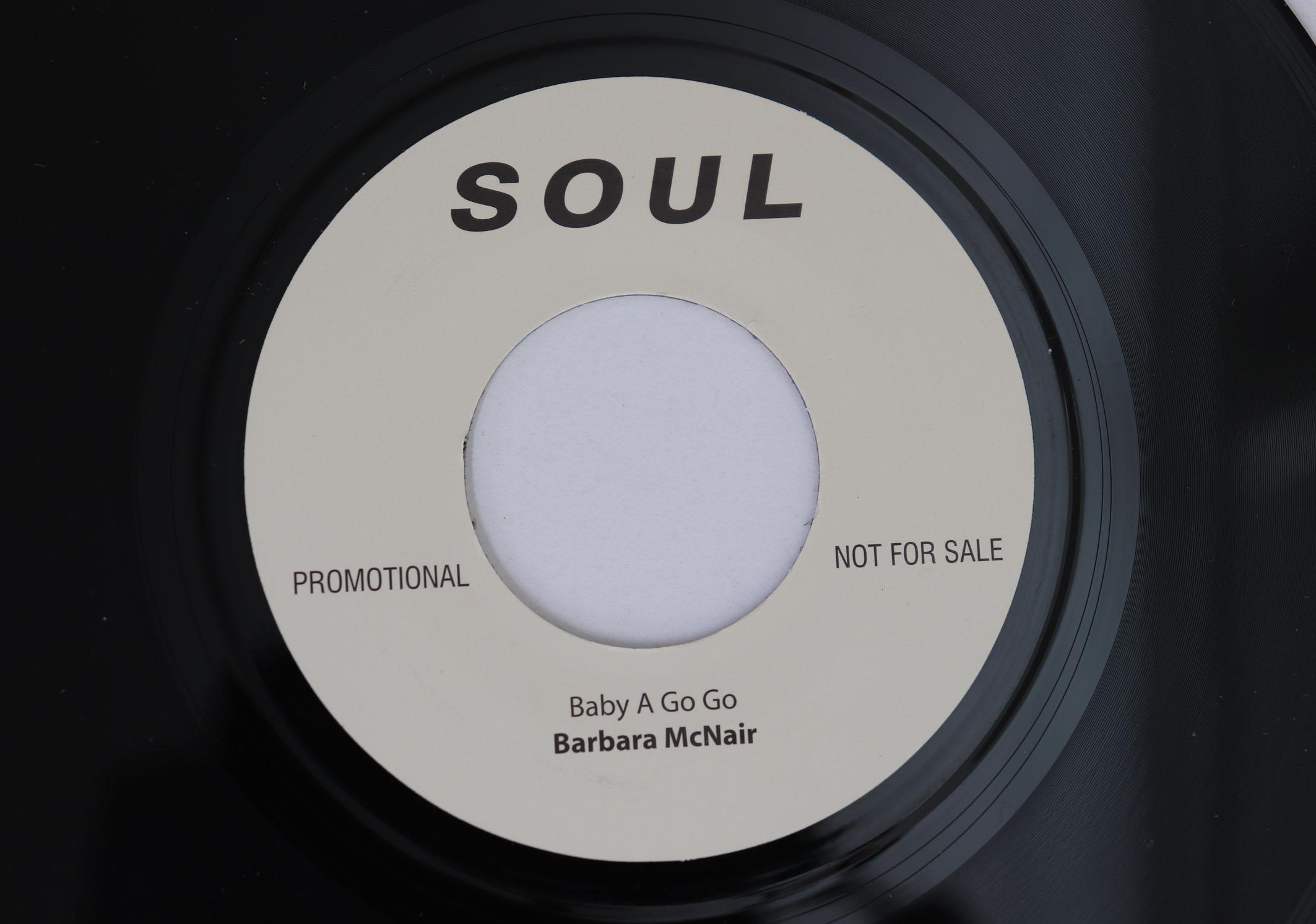

7inch Record BARBARA MCNAIR Baby A Go Go BM01 NOT ON LABEL UK SoulFunk Used