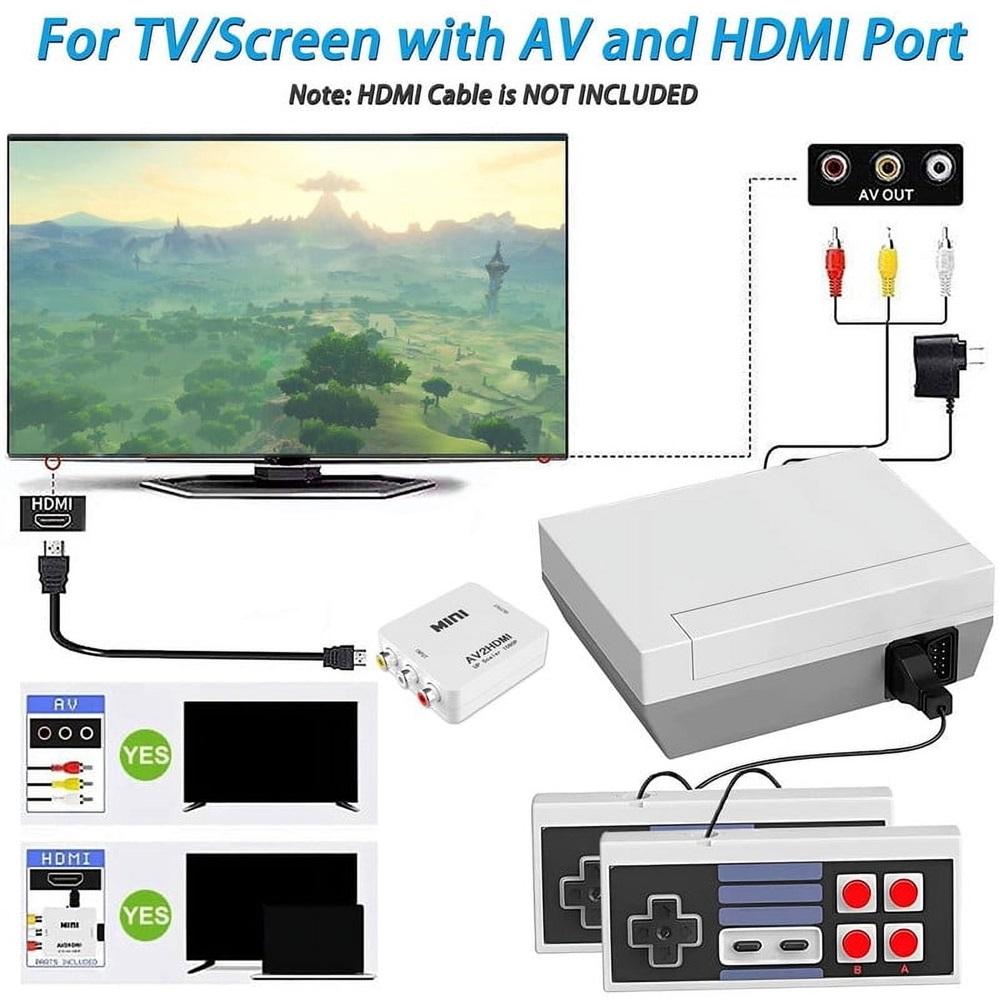Classic retro controller, built-in 620 retro games, two-player mode, suitable for children and adults, plug and play, AV output TV controller
