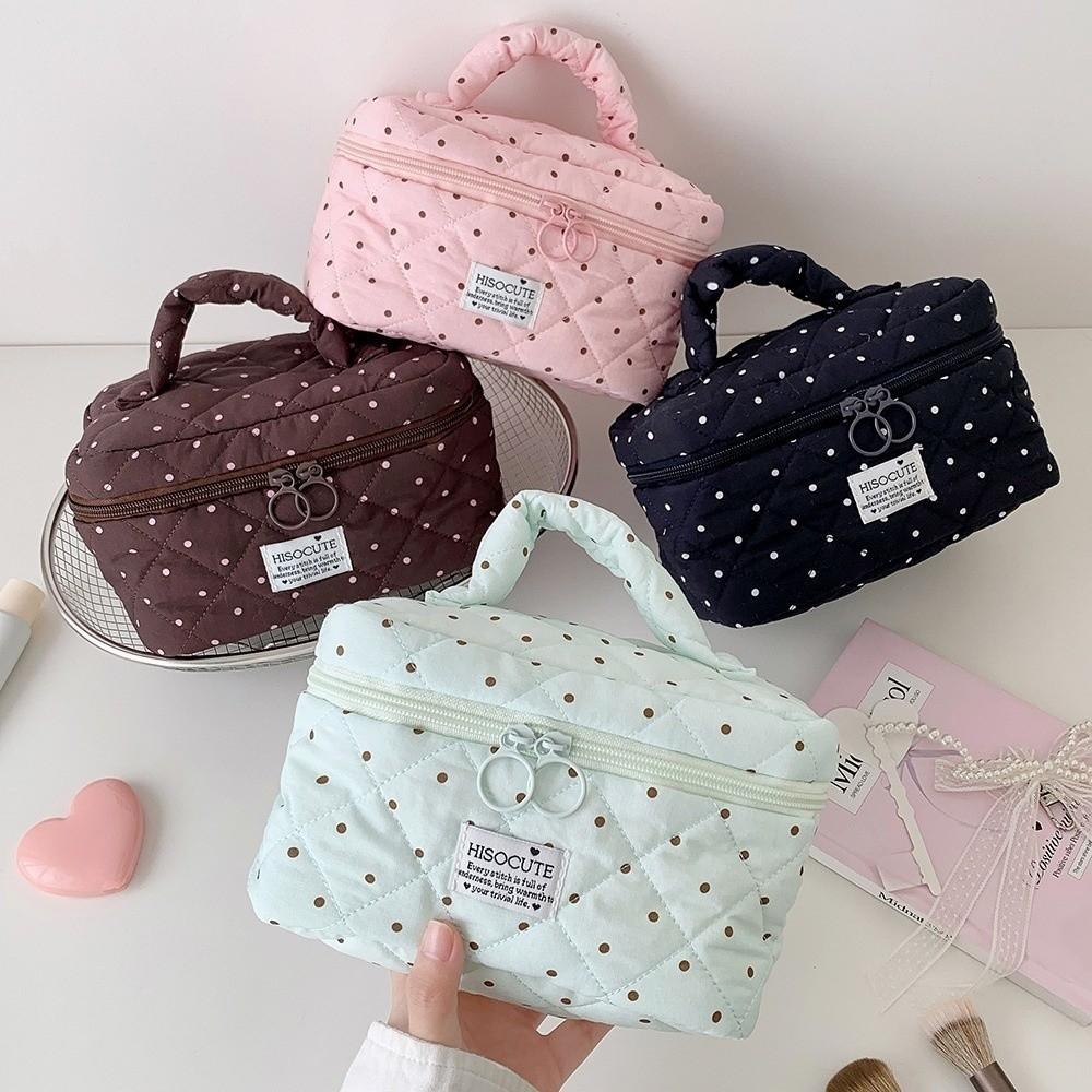 Large Capacity Cosmetic Storage Bag with Handle Makeup Pouch Durable Makeup Bag Women