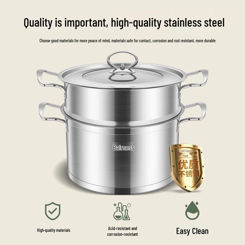 Bernice Sasser 26cm Stainless Steel Steamer Pot