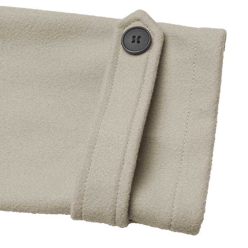 YYFS Damenmode, lässig, einfarbig, Herbst-Winter, langärmelig, POLO-Ausschnitt, Jacken und Mäntel