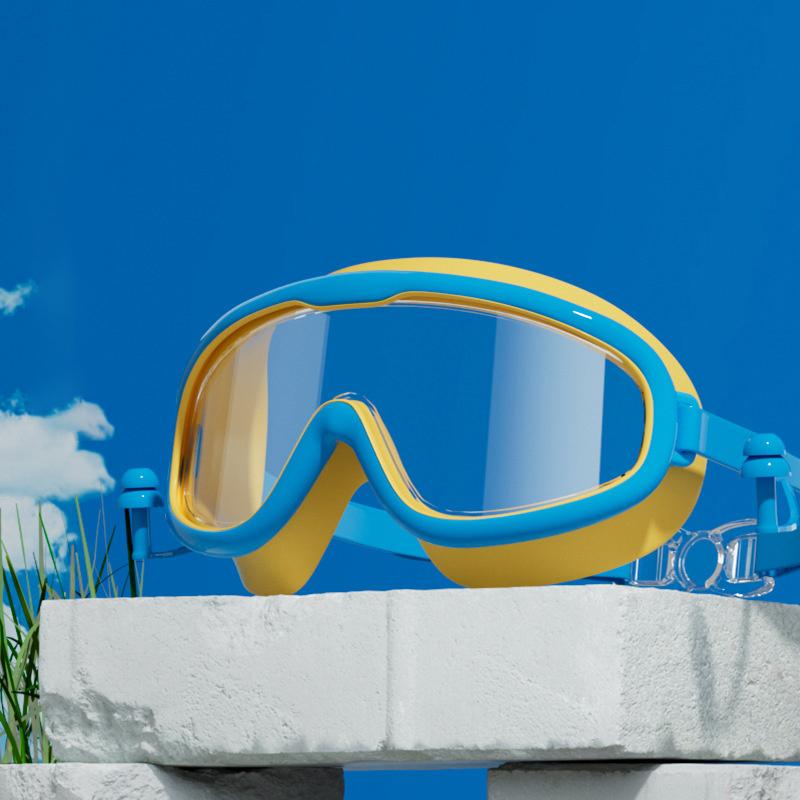Popular Online Waterproof And Anti Fog Large Frame Professional Diving Goggles, Adult Swimming Goggles