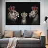 Abstract Animal Lion Canvas Poster Printing Modern Painting Wall Art Picture for Living Room Home Decoration Gift Cuadros