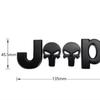 3D Metal Skull Emblem Badge For Jeep Auto Car Stickers Accessories For Jeep Cherokee Wrangler Liberty Compass Car Styling