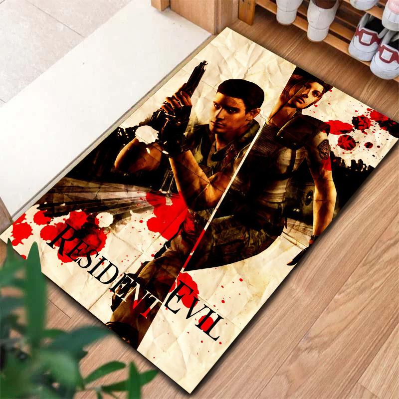 Resident Evil Carpet Rug for Living Room Bedroom Home Sofa Decoration,Kids play Nonslip Floor Mat