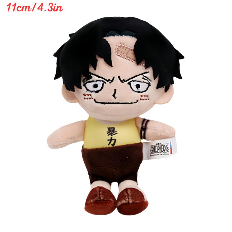 Kawaii One Piece Monkey D Luffy Tony Tony Chopper Plüsch Schlüsselanhänger Spielzeug Niedlich Anime Vinsmoke Sanji Sabo Portgas D Ace Plüschpuppen