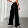 Women's Fashion Loose Drawstring Closed Waist Color Casual Sports Pants Casual Pants