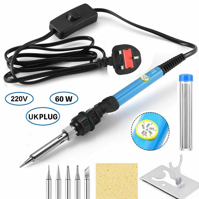 Buy 60W Switch Adjustable Temp Soldering Iron Kit Electronics Welding