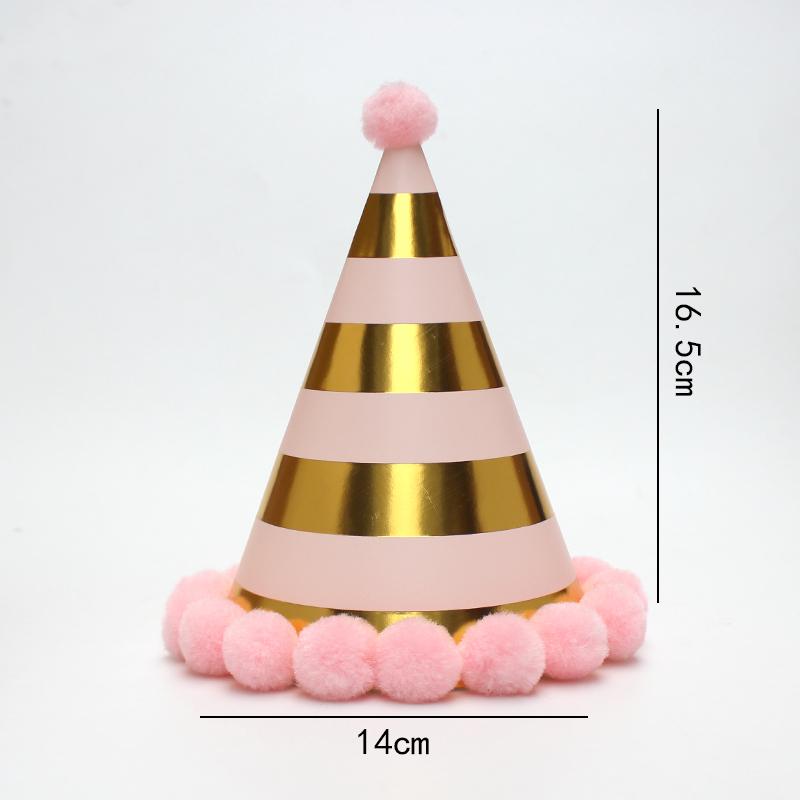 Romantische roségoldene Pelzmütze Göttin Geburtstagshut Geburtstagshut Frische Party Kinder Erwachsene