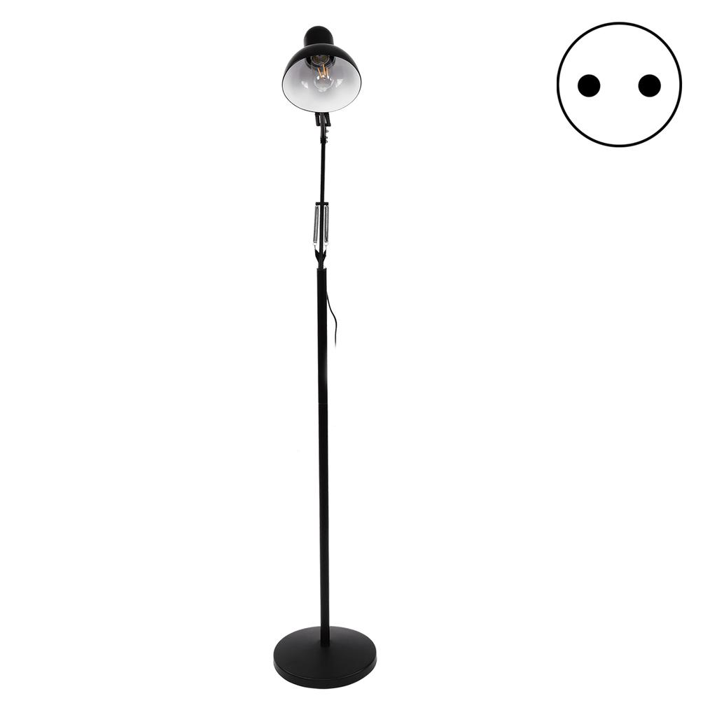 Metal Floor Lamp with Flexible Swing Arm Adjustable Standing Lamp for Home Bedroom Office Study