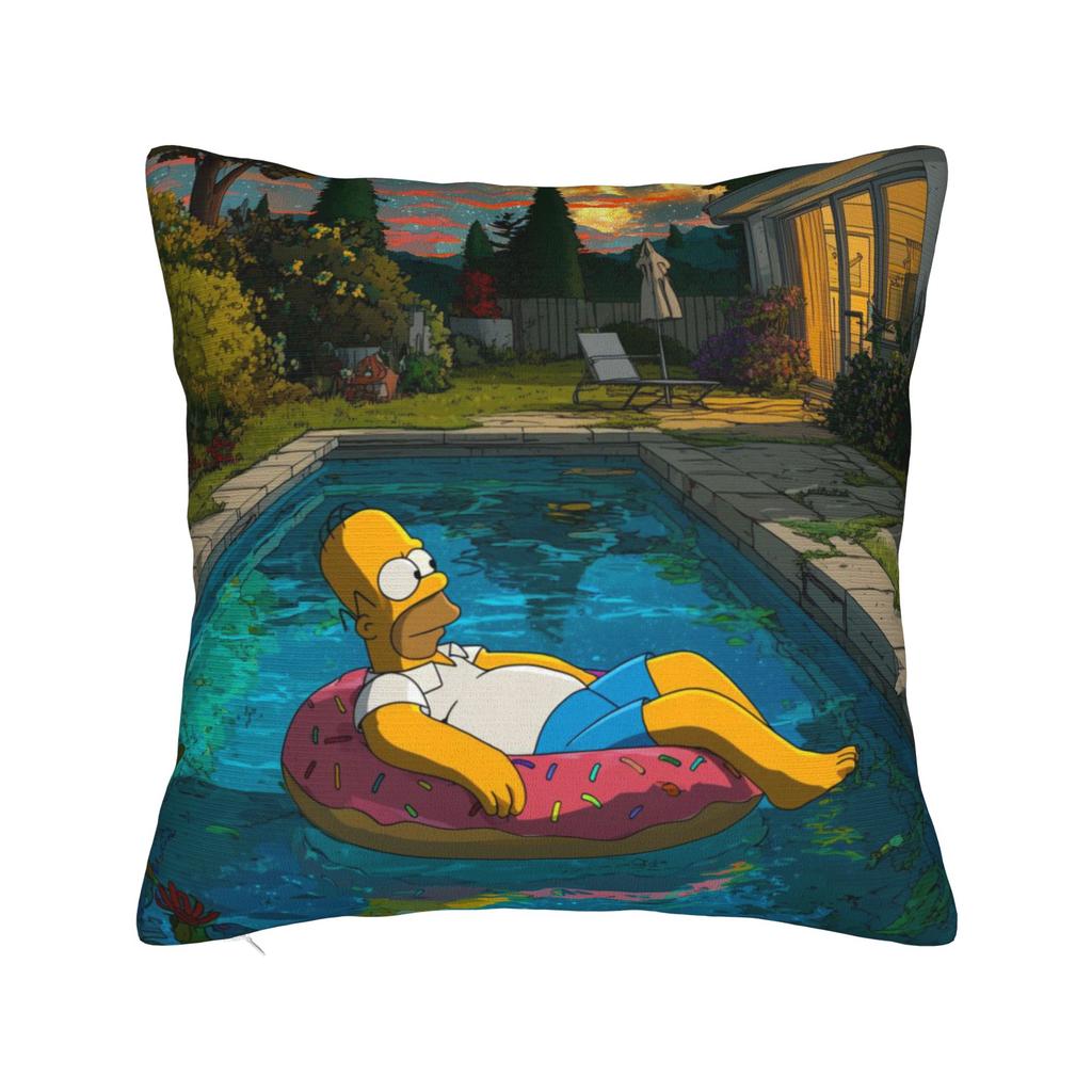 Anime S-Simpsonss Cartoon Pillow Cover Accessories Soft Cushion Cover Gift Throw Pillow Case Cover Home Multiple Sizes