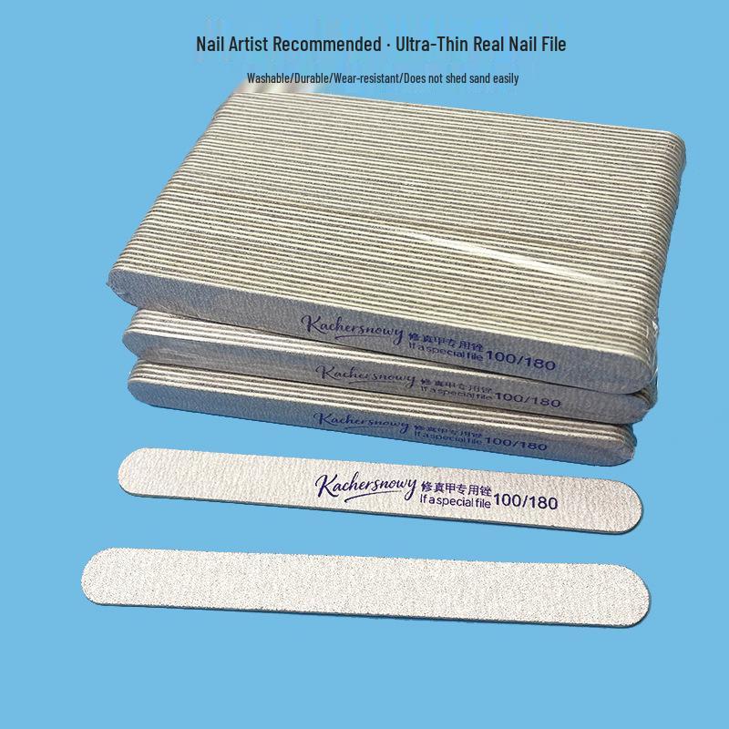 Ultra-Thin Washable Wood Chip Nail File for Shaping and Buffing In Salons