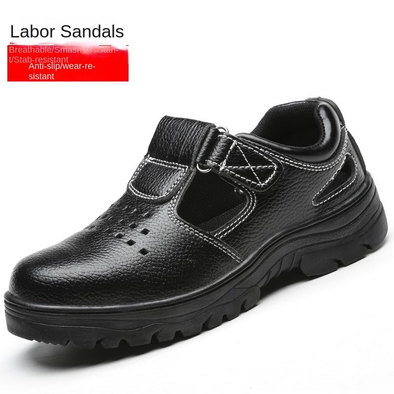 

Обувь по страхованию труда для мужчин и женщин, защитная рабочая обувь от ударов и проколов, легкие и износостойкие сандалии с большими отверстиями 46