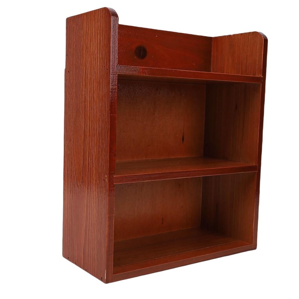 Meerlaags Houten Opbergrek Bureau Wandmontage Vintage Veelzijdig Houder voor Diverse Spullen voor Parfum Cosmetica
