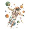 Cartoon Dream Astronaut Planet Wall Stickers Children'S Room Background Decals Bedroom Home Decor Mural