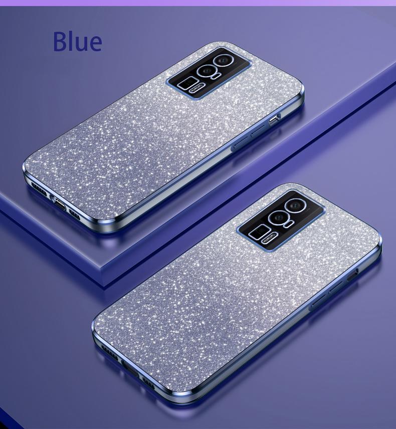 

Роскошный чехол с градиентным блестящим покрытием, силиконовая задняя крышка для Xiaomi Mi Poco F5 X5 X3 Pro M4 M3 F4 F3 GT Pro M5, M5S, C55, C40 Poco F5 Pro синий