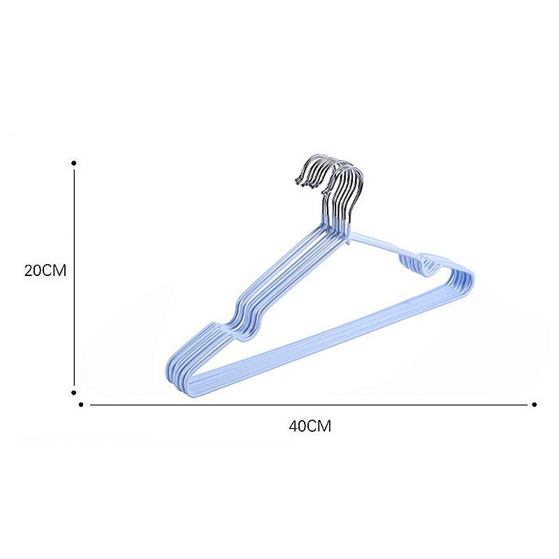 10Pcs Metal Traceless No-Slip Clothes Hangers Durable Strong Clothes Racks Household Space Saver For Organization Of Bedroom