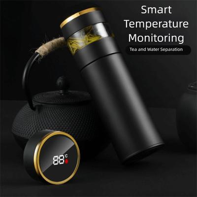Nerezová ocel 316 Chytrá termoska LED displej teploty Oddělovací sítko Čajové sítko Termoska Nepropustná