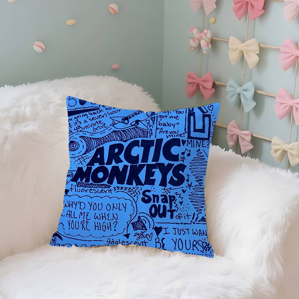 A-Arctic M-Monkeys Band Kissenbezug Dekokissenbezug Nordischer Vintage-Stil Kissenbezüge Zuhause Wohnzimmer Sofa Couch Sitz