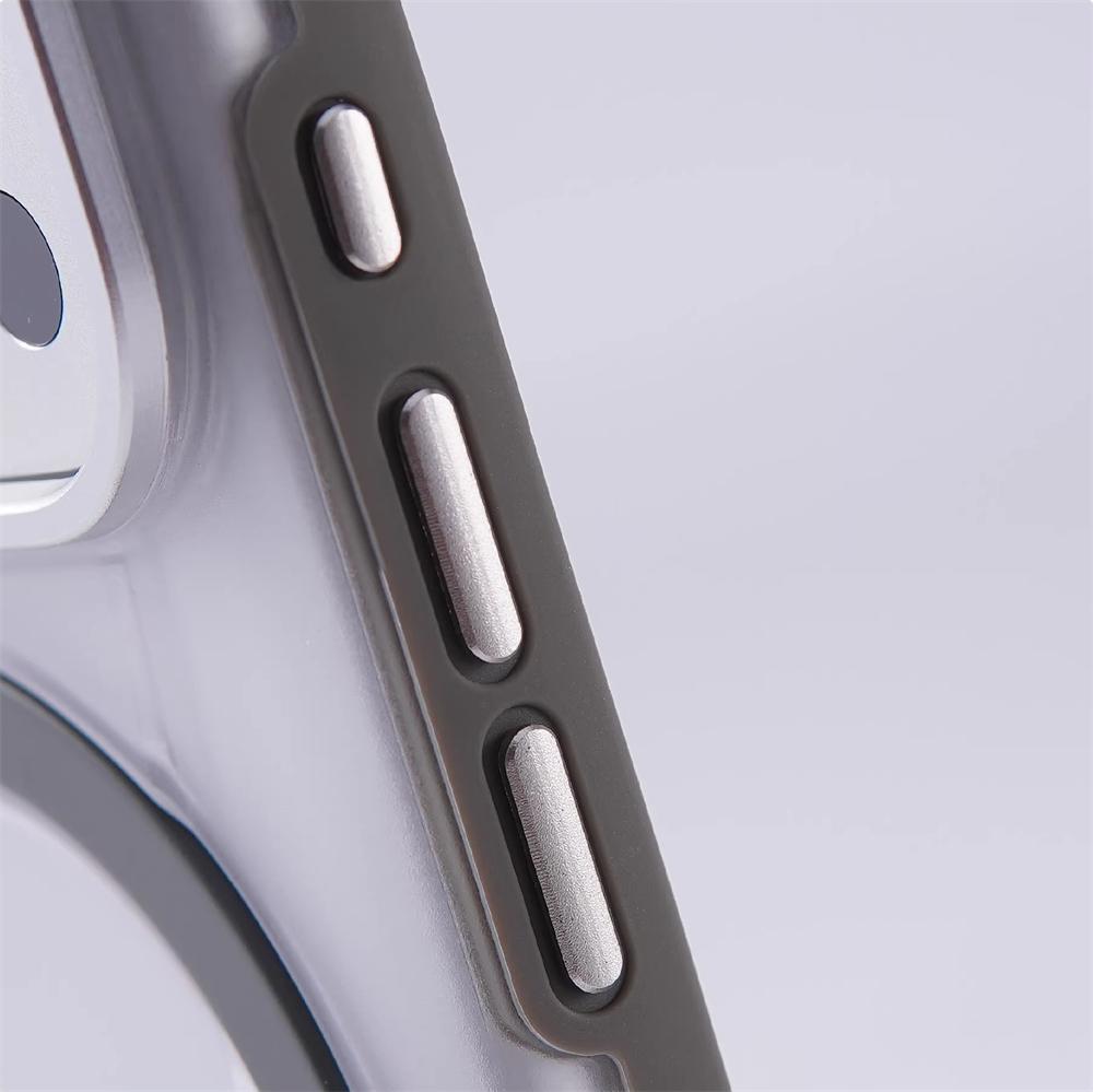 Luxury Matte Translucent Magnetic Ring Bracket Bumper Case For iPhone 17 Pro Max 16 15 For Magsafe Wireless Charging Stand Cover