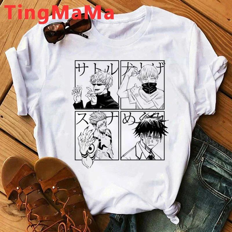 Japanese Anime Jujutsu Kaisen Unisex T Shirts Itadori Yuji Print Harajuku Tops RyoUnisex Sukuna Unisex Short Sleeves T-Shirt Unisex