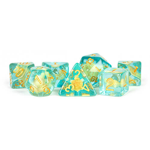 MDG Resin 16mm Polyhedral Dice Set (Turtle)